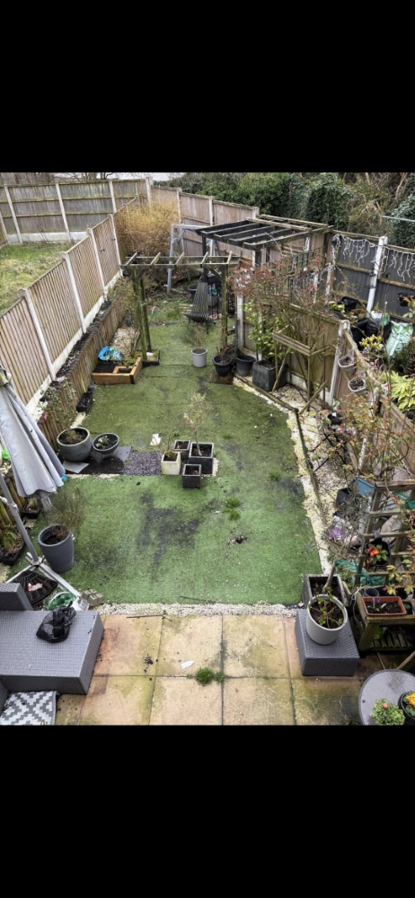 Garden prepared for clearance and improvement